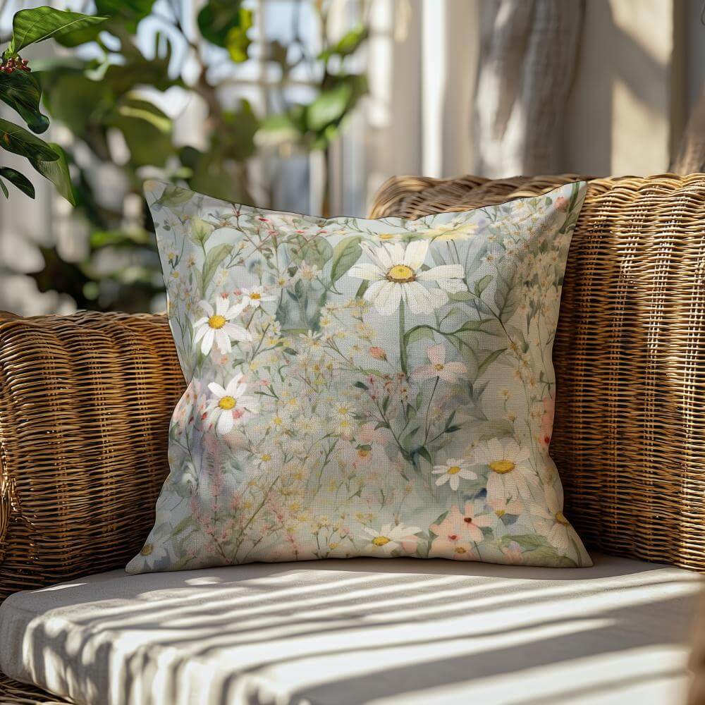 FUNDA DE COJIN MARGARITAS 2