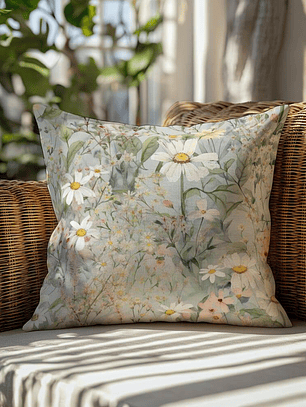 FUNDA DE COJIN MARGARITAS