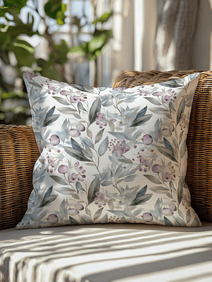 FUNDA DE COJIN OLIVOS COLOR