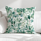 FUNDA DE COJIN HOJAS VERDES - Miniatura 1