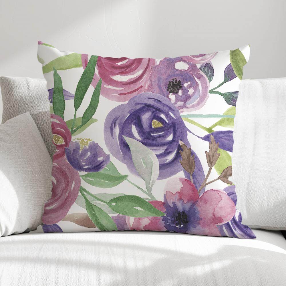 FUNDA DE COJIN FLORES MINIMALISTAS 1