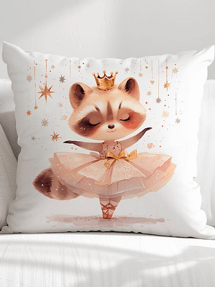 FUNDA DE COJIN INFANTIL BAILARINA