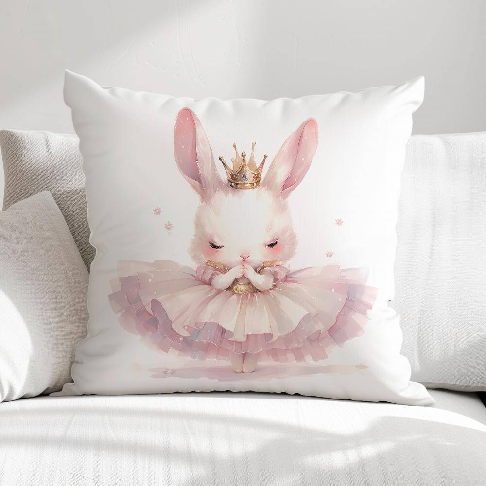 FUNDA DE COJIN INFANTIL CONEJITA BAILARINA 1
