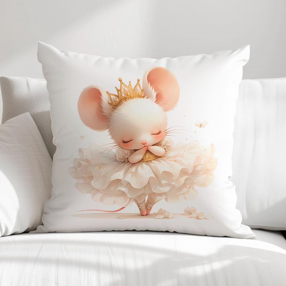 FUNDA DE COJIN INFANTIL RATONCITA BAILARINA 1