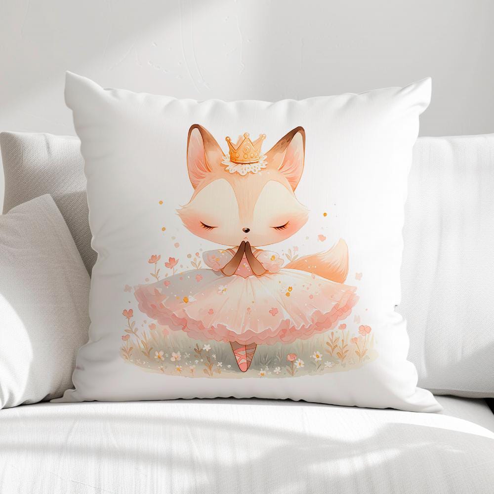 FUNDA DE COJIN INFANTIL ZORRITA BAILARINA 1