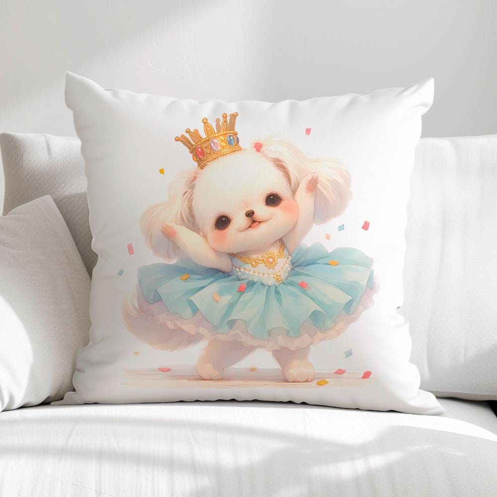 FUNDA DE COJIN INFANTIL PERRITA BAILARINA 1