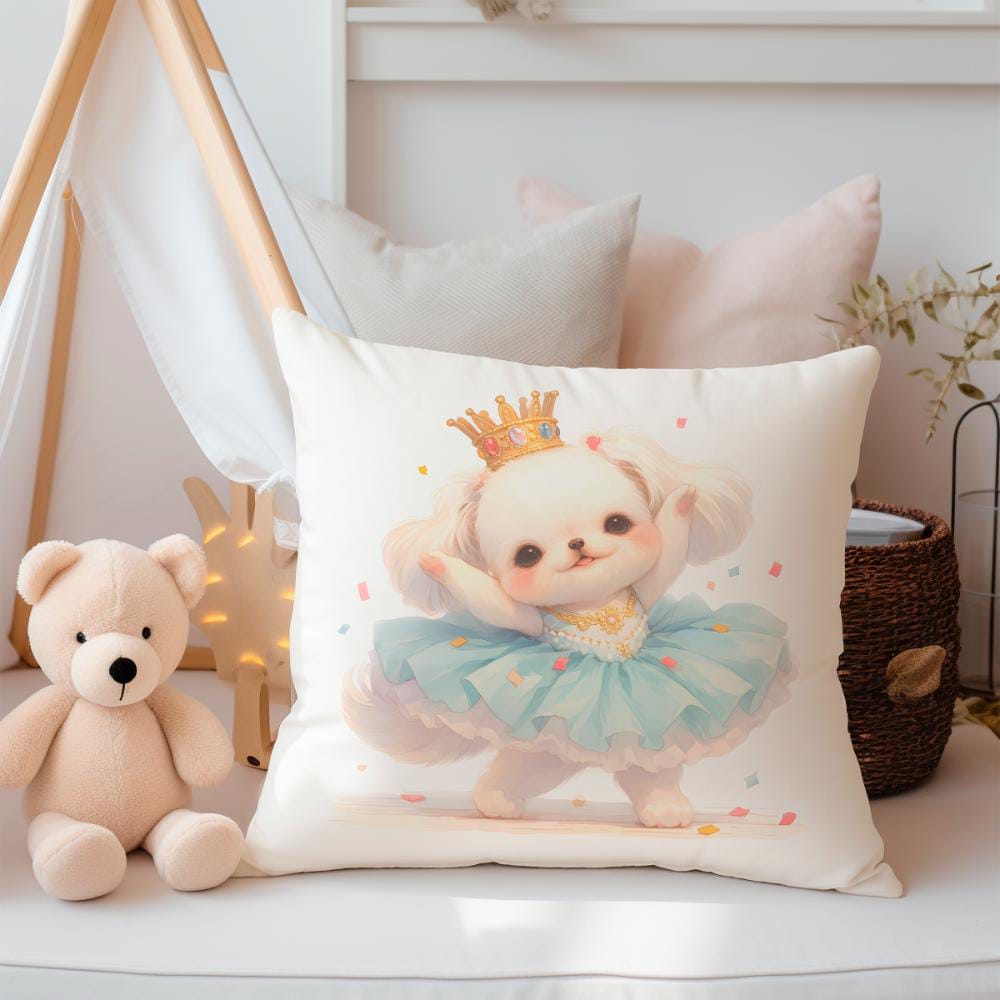 FUNDA DE COJIN INFANTIL PERRITA BAILARINA 2