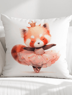 FUNDA DE COJIN INFANTIL PANDITA BAILARINA