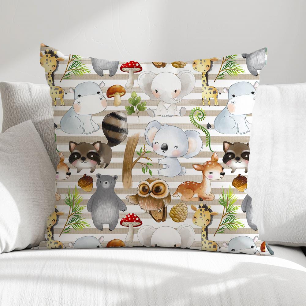 FUNDA DE COJIN INFANTIL ANIMALITOS 1