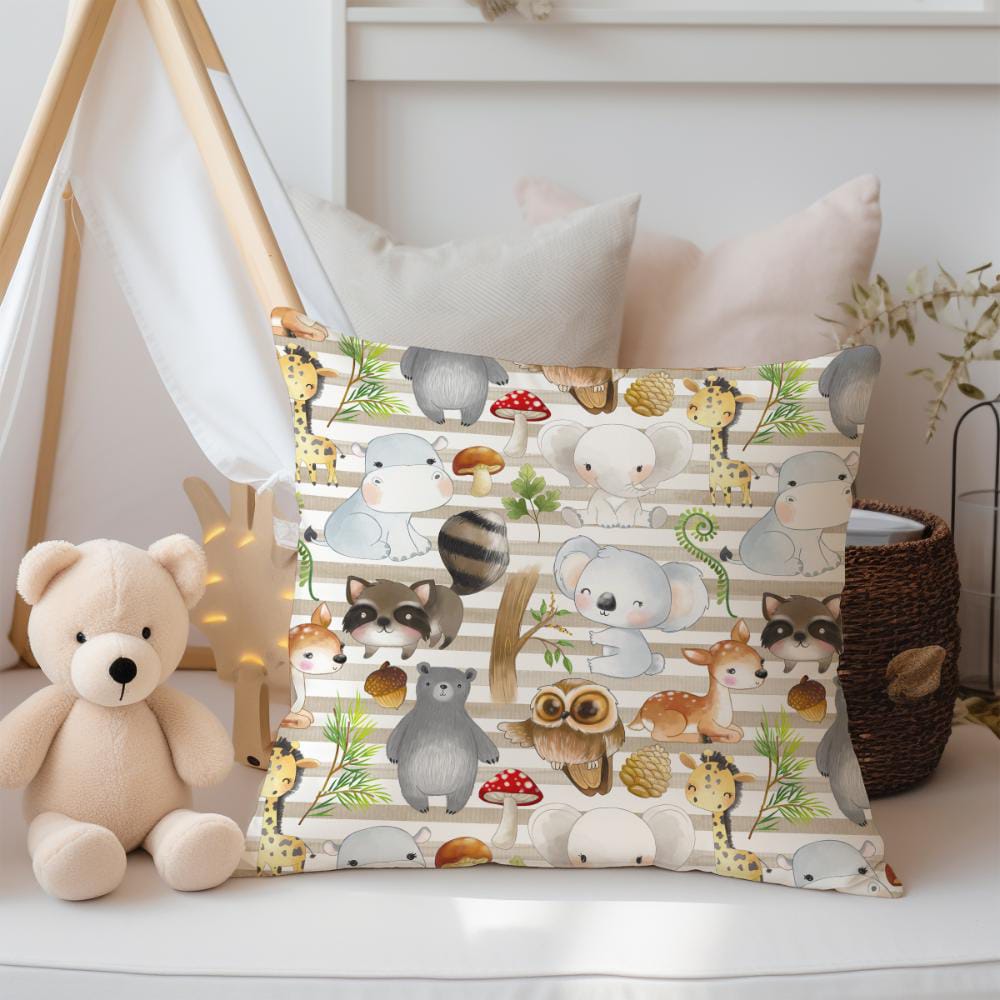 FUNDA DE COJIN INFANTIL ANIMALITOS 2