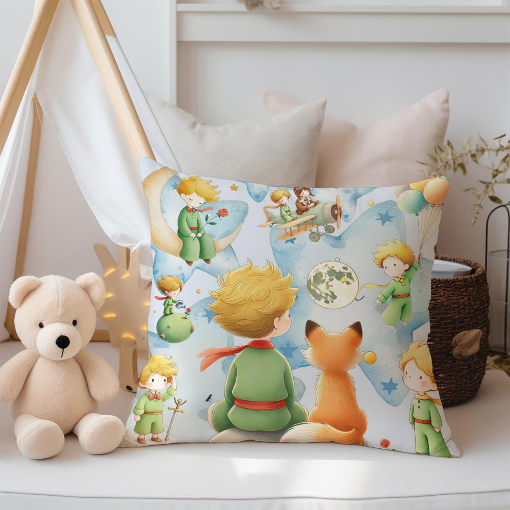 FUNDA DE COJIN INFANTIL PRINCIPITO CON ZORRO 2