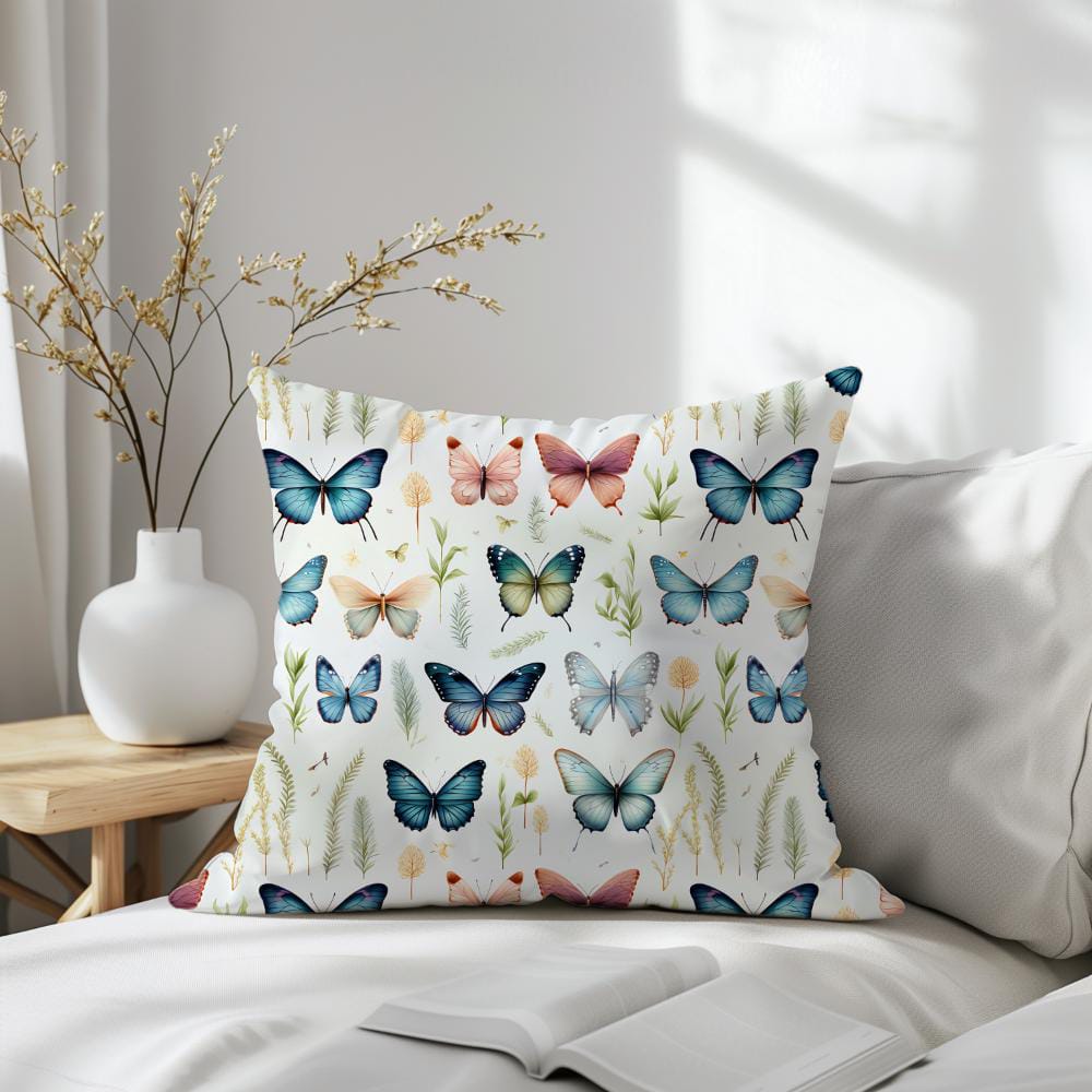 FUNDA DE COJIN MARIPOSAS DE COLORES 2