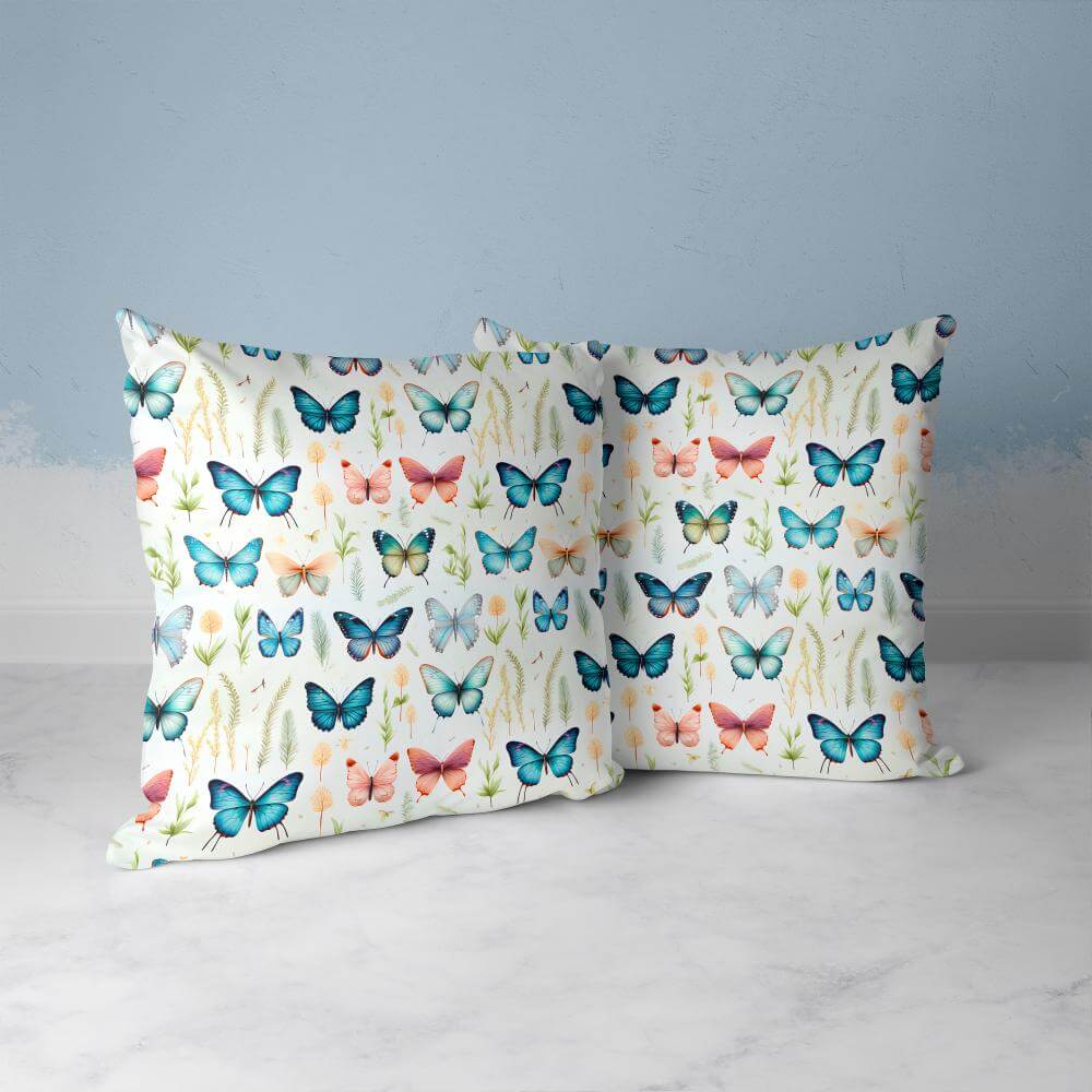 FUNDA DE COJIN MARIPOSAS DE COLORES 3