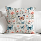 FUNDA DE COJIN MARIPOSAS HOJAS Y FLORES - Miniatura 1