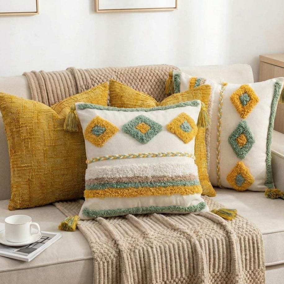 PACK 4 FUNDAS DE COJINES COMBINACION 3 1