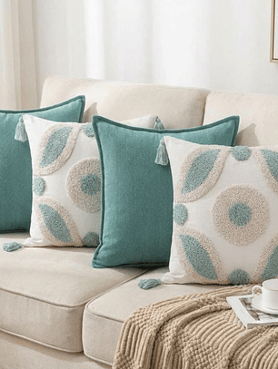 PACK 4 FUNDAS DE COJINES COMBINACION 5