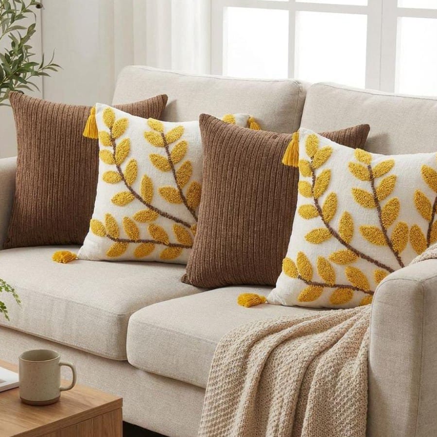 PACK 4 FUNDAS DE COJINES COMBINACION 12 1