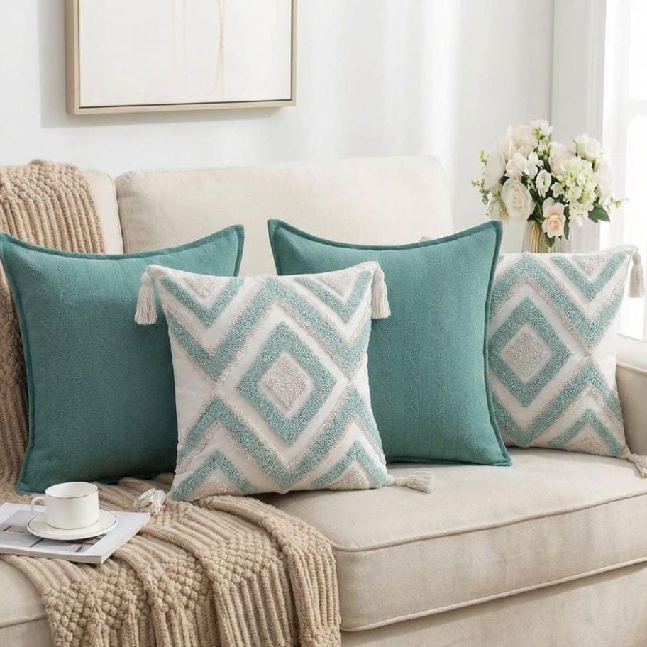 PACK 4 FUNDAS DE COJINES COMBINACION 17 1