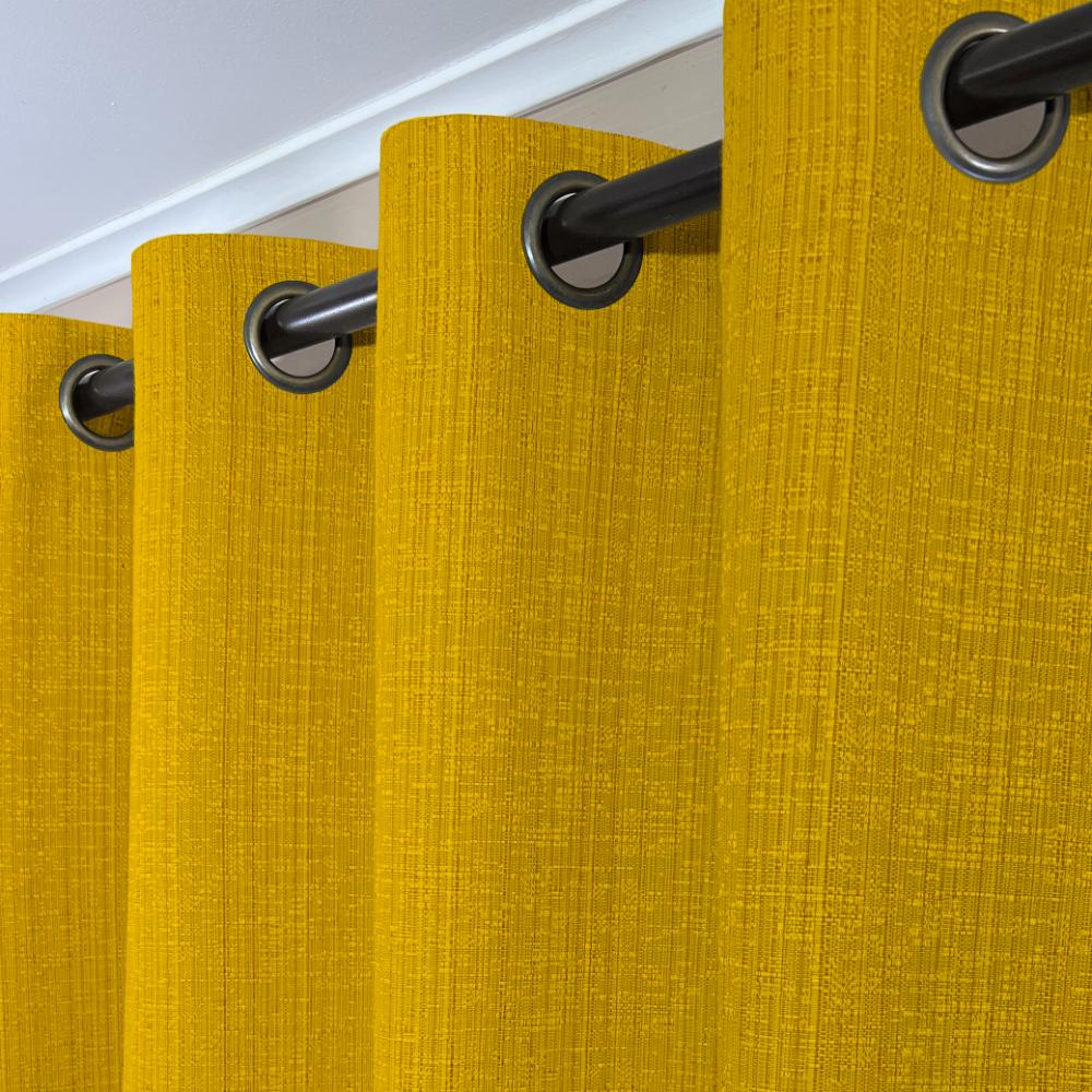 CORTINA DE TELA POLIESTER AMARILLO BAMBOO 1