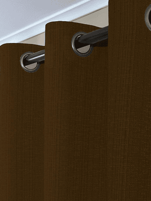 CORTINA DE TELA POLIESTER CAFE BAMBOO