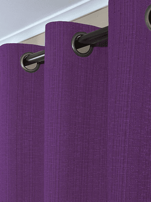 CORTINA DE TELA POLIESTER MORADO BAMBOO