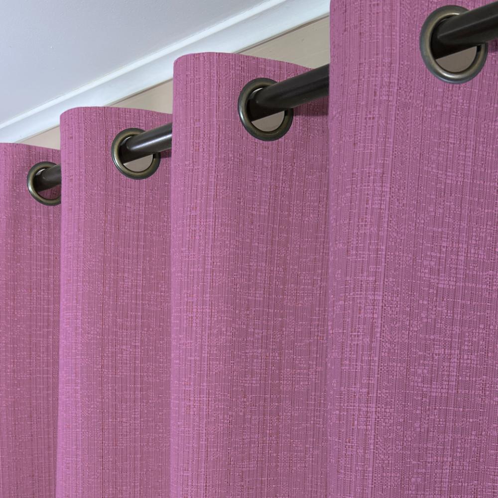 CORTINA DE TELA POLIESTER PALO DE ROSA BAMBOO 1