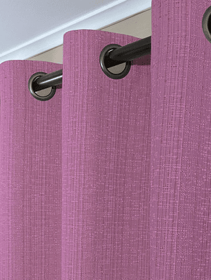 CORTINA DE TELA POLIESTER PALO DE ROSA BAMBOO