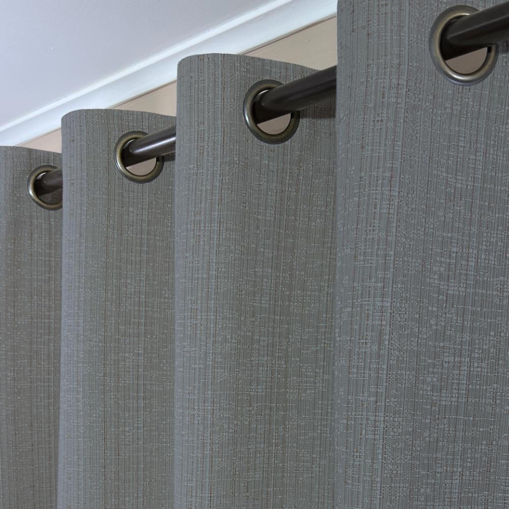 CORTINA DE TELA POLIESTER GRIS MEDIO BAMBOO 1