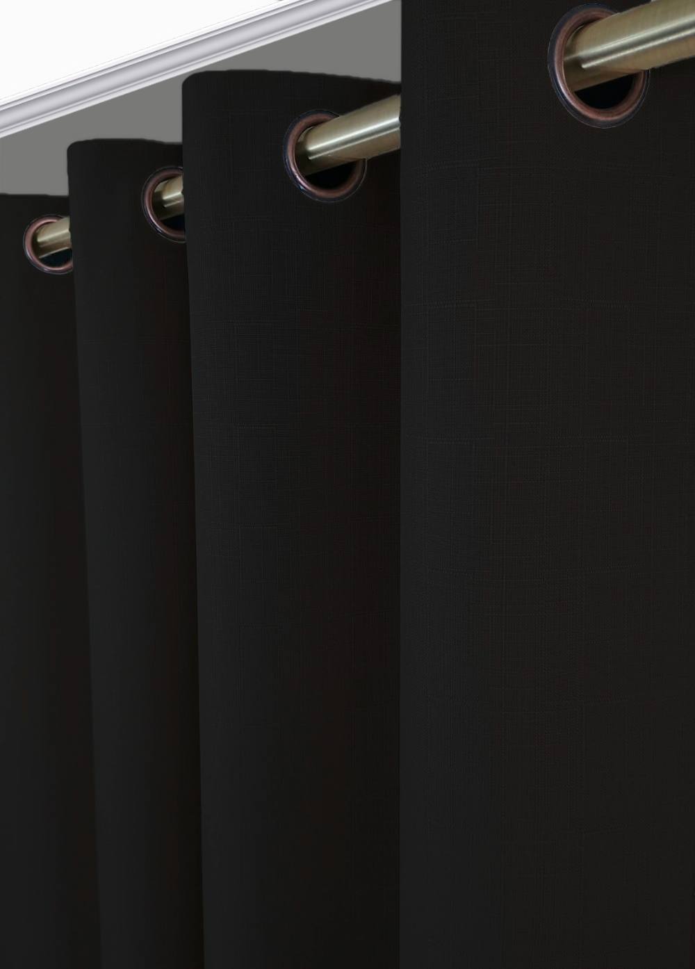 CORTINA ENGOMADA BLACK OUT NEGRO 1