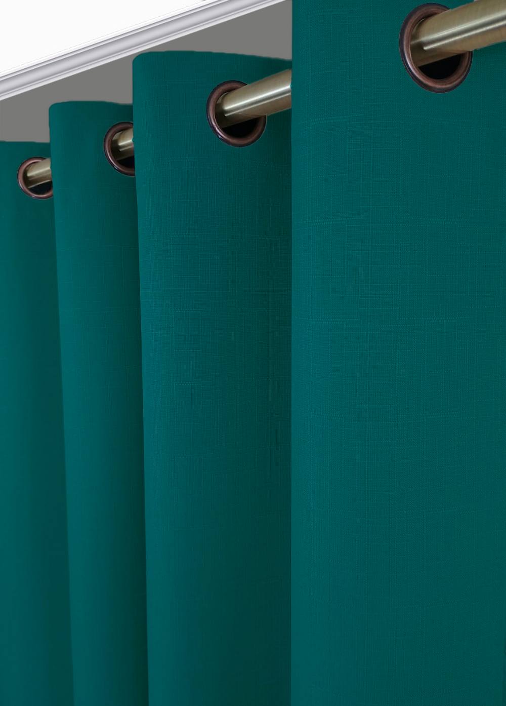 CORTINA ENGOMADA BLACK OUT VERDE ESMERALDA 1