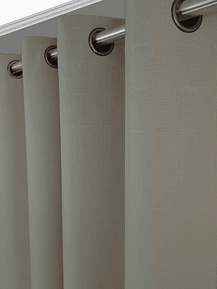 CORTINA ENGOMADA BLACK OUT GRIS HUMO