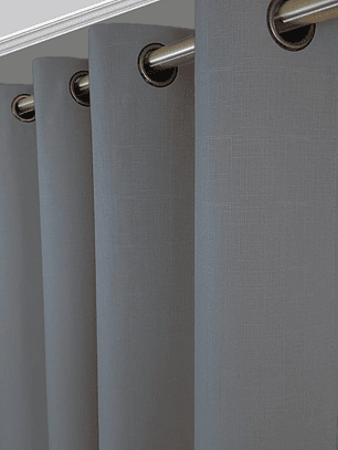 CORTINA ENGOMADA BLACK OUT GRIS MEDIO