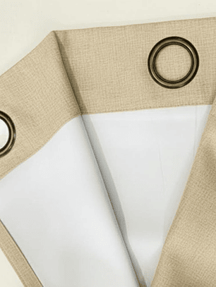 CORTINA ENGOMADA BLACK OUT CREMA