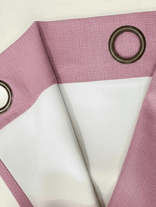 CORTINA ENGOMADA BLACK OUT ROSADA