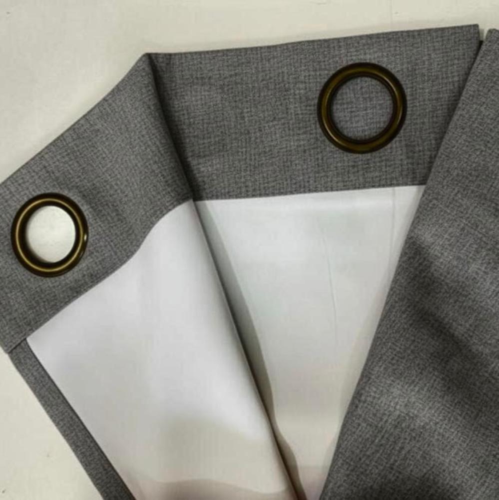CORTINA ENGOMADA BLACK OUT GRIS OSCURO 1