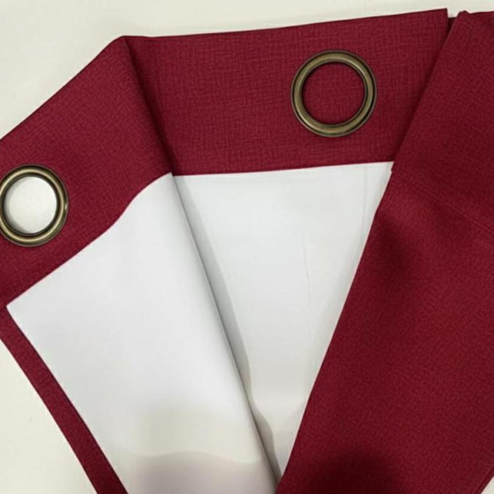 CORTINA ENGOMADA BLACK OUT ROJO OSCURO 1