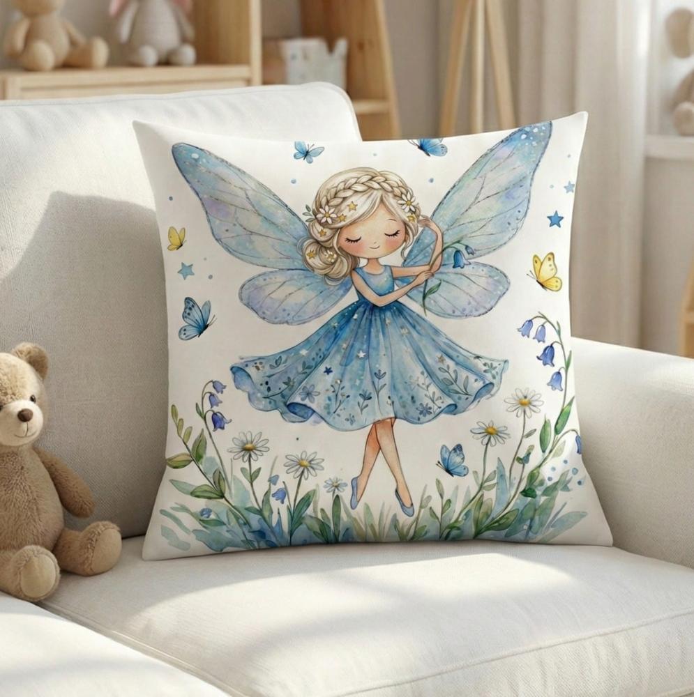 FUNDA DE COJIN INFANTIL HADITA AZUL 1