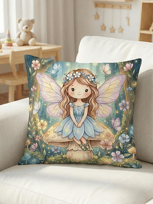 FUNDA DE COJIN INFANTIL HADITA BOSQUE MAGICO