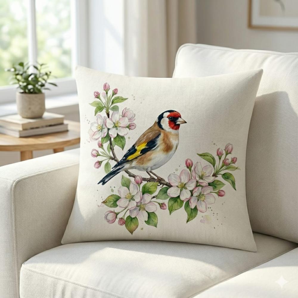 FUNDA DE COJIN AVE DE COLORES 1