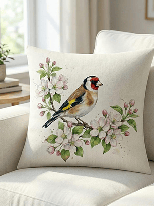 FUNDA DE COJIN AVE DE COLORES