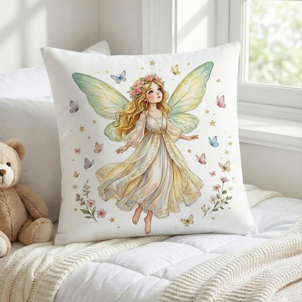 FUNDA DE COJIN INFANTIL HADA VOLANDO 1
