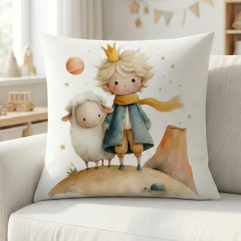 FUNDA DE COJIN INFANTIL PRINCIPITO CON OVEJA 1