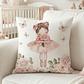FUNDA DE COJIN INFANTIL BAILARINA CON MARIPOSAS - Miniatura 1