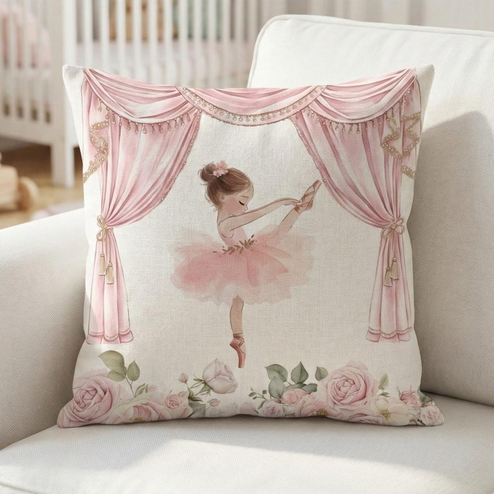 FUNDA DE COJIN INFANTIL BAILARINA TELON 1