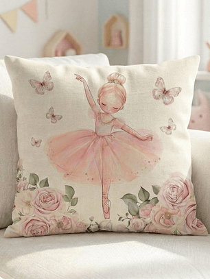 FUNDA DE COJIN INFANTIL DANZANDO