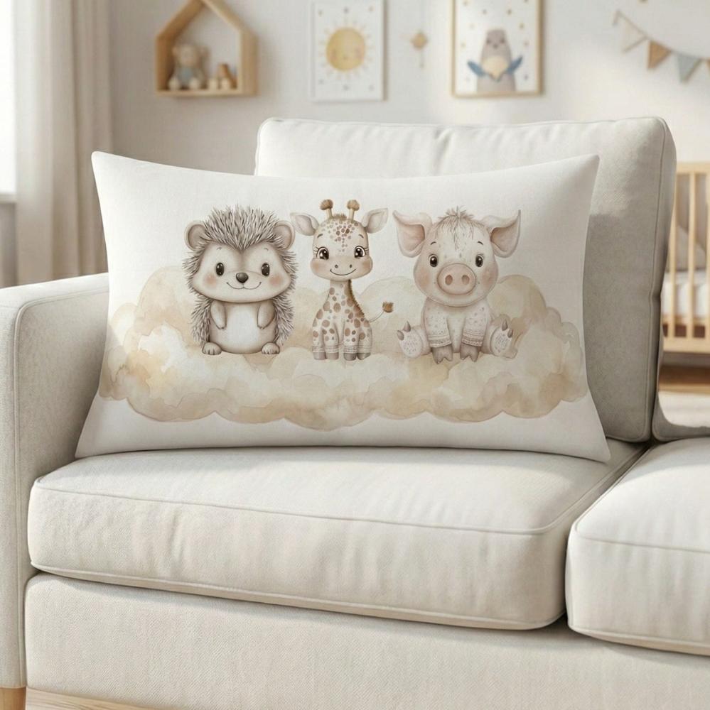 FUNDA DE COJIN INFANTIL PUERCOESPIN JIRAFA CERDO 1