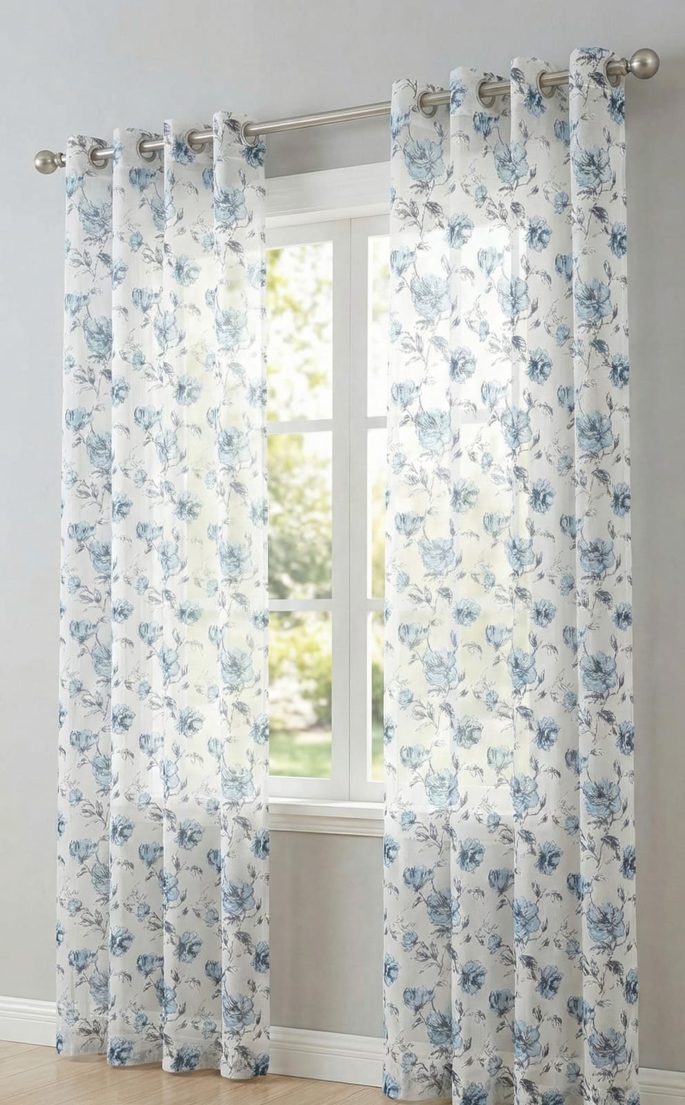 VISILLO ESTAMPADO FLORES AZULES 2