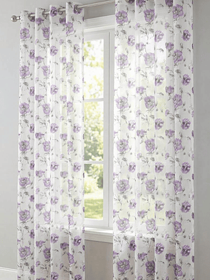 VISILLO ESTAMPADO FLORES MORADAS