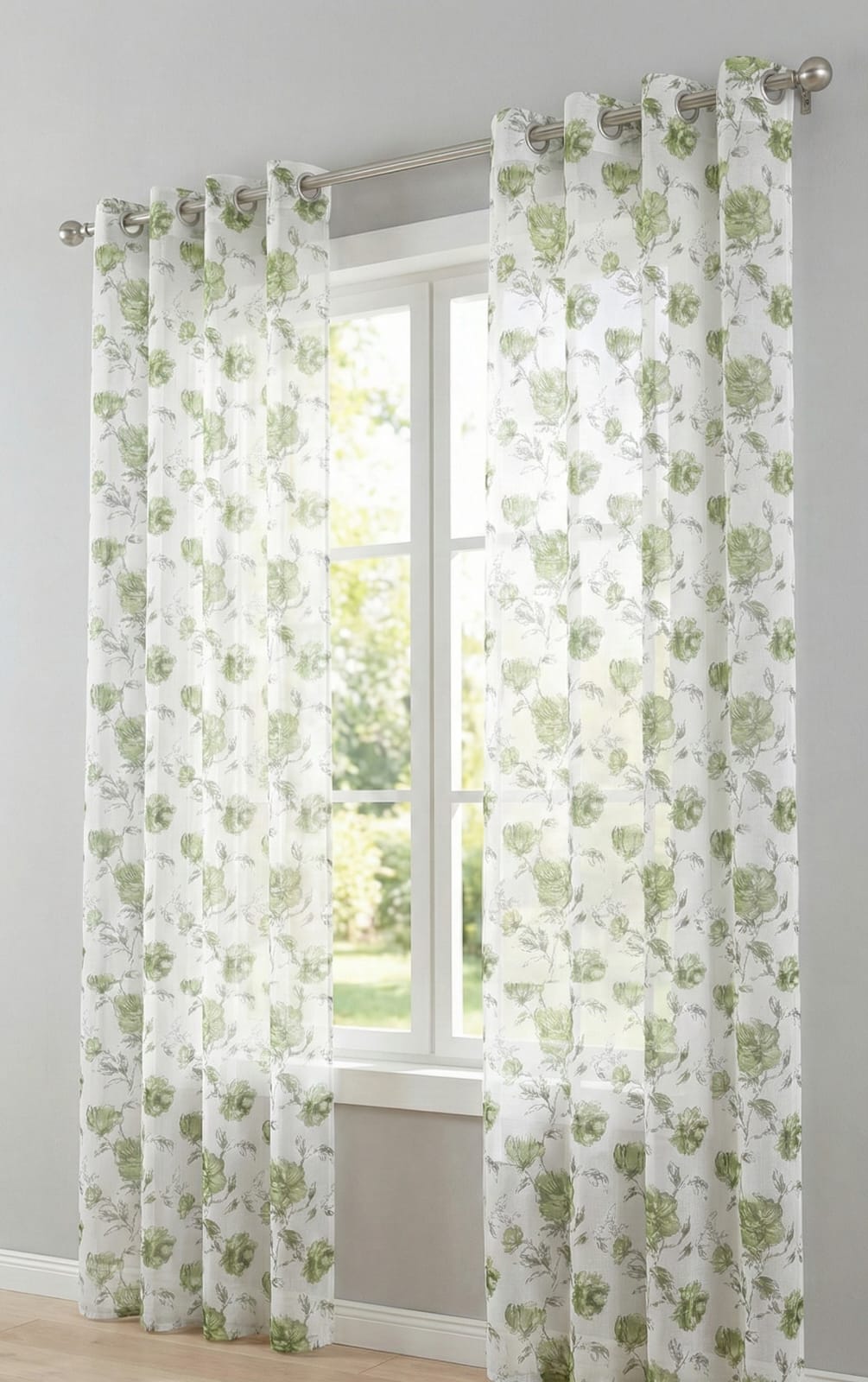 VISILLO ESTAMPADO FLORES VERDES 2