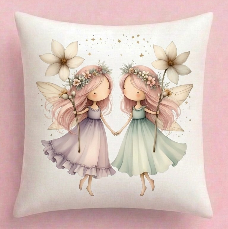 FUNDA DE COJIN INFANTIL 2 HADAS 2
